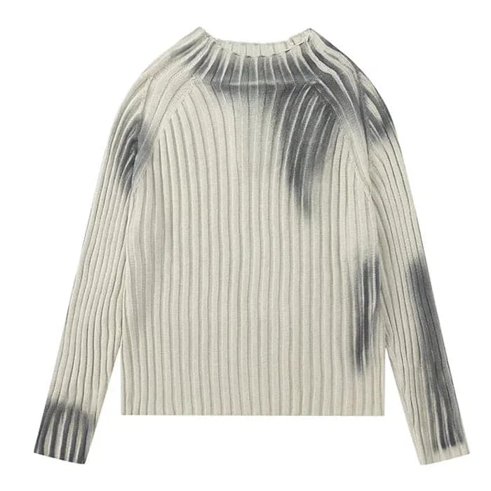 Grunge Washed Knit Sweater — view 3 Grunge Washed Knit Sweater — view 3
