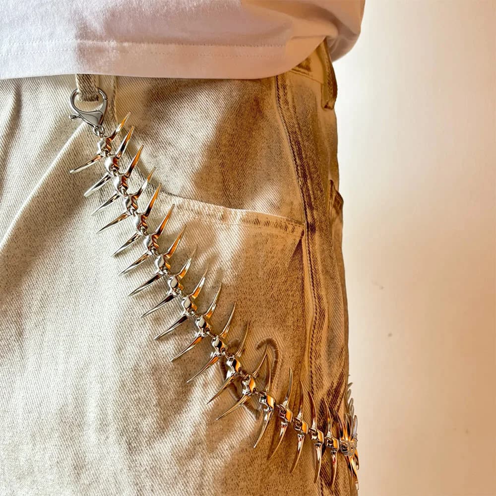 Grunge Fishbone Pant Chain — view 2 Grunge Fishbone Pant Chain — view 2