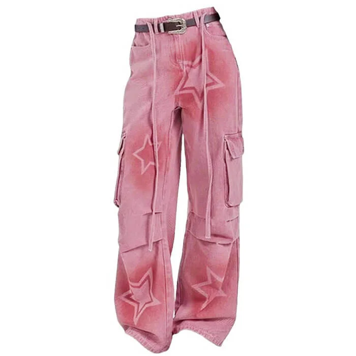 Y2K Graffiti Star Jeans — view 2 Y2K Graffiti Star Jeans — view 2