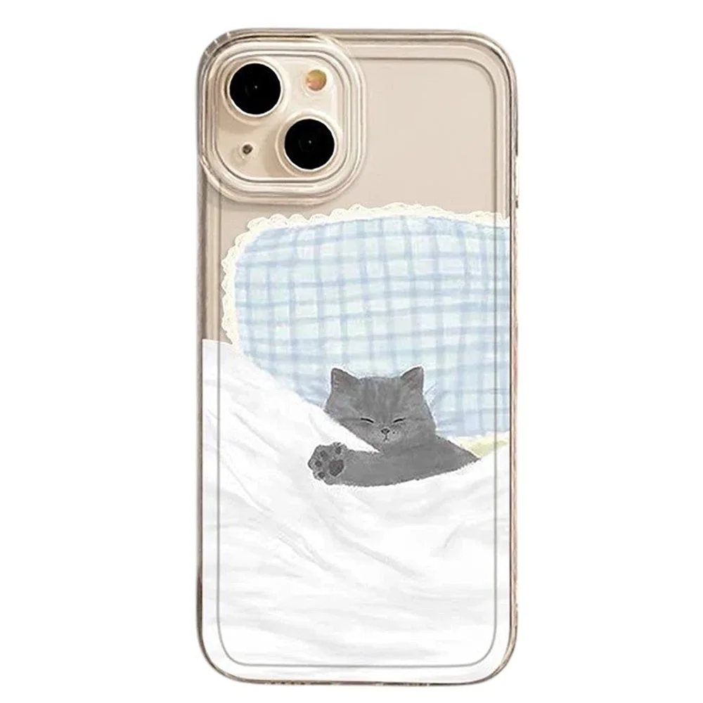 Sleeping Kitten iPhone Case — view 1 Sleeping Kitten iPhone Case — view 1