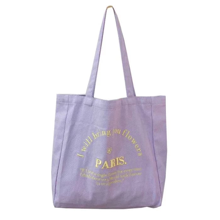 Paris Embroidered Flower Bag — view 1 Paris Embroidered Flower Bag — view 1
