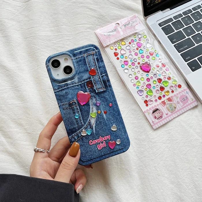 Cowboy Girl Aesthetic iPhone Case — view 2 Cowboy Girl Aesthetic iPhone Case — view 2