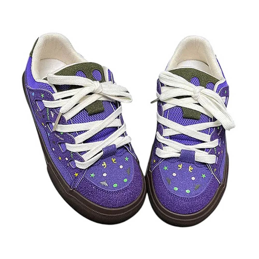 Purple Star Skater Sneakers — view 2 Purple Star Skater Sneakers — view 2