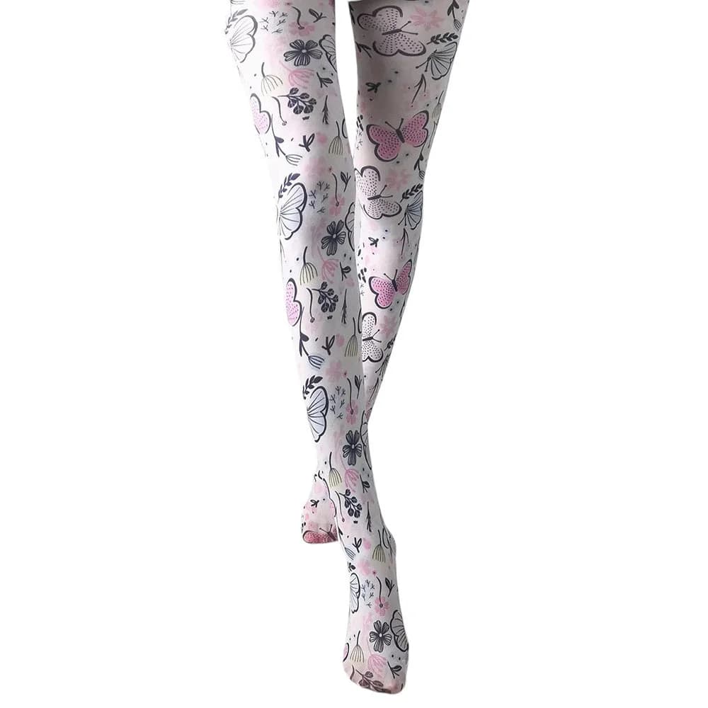 Butterfly Print Tights — view 2 Butterfly Print Tights — view 2