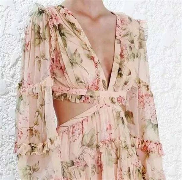 Vintage Floral Mini Dress — view 2 Vintage Floral Mini Dress — view 2