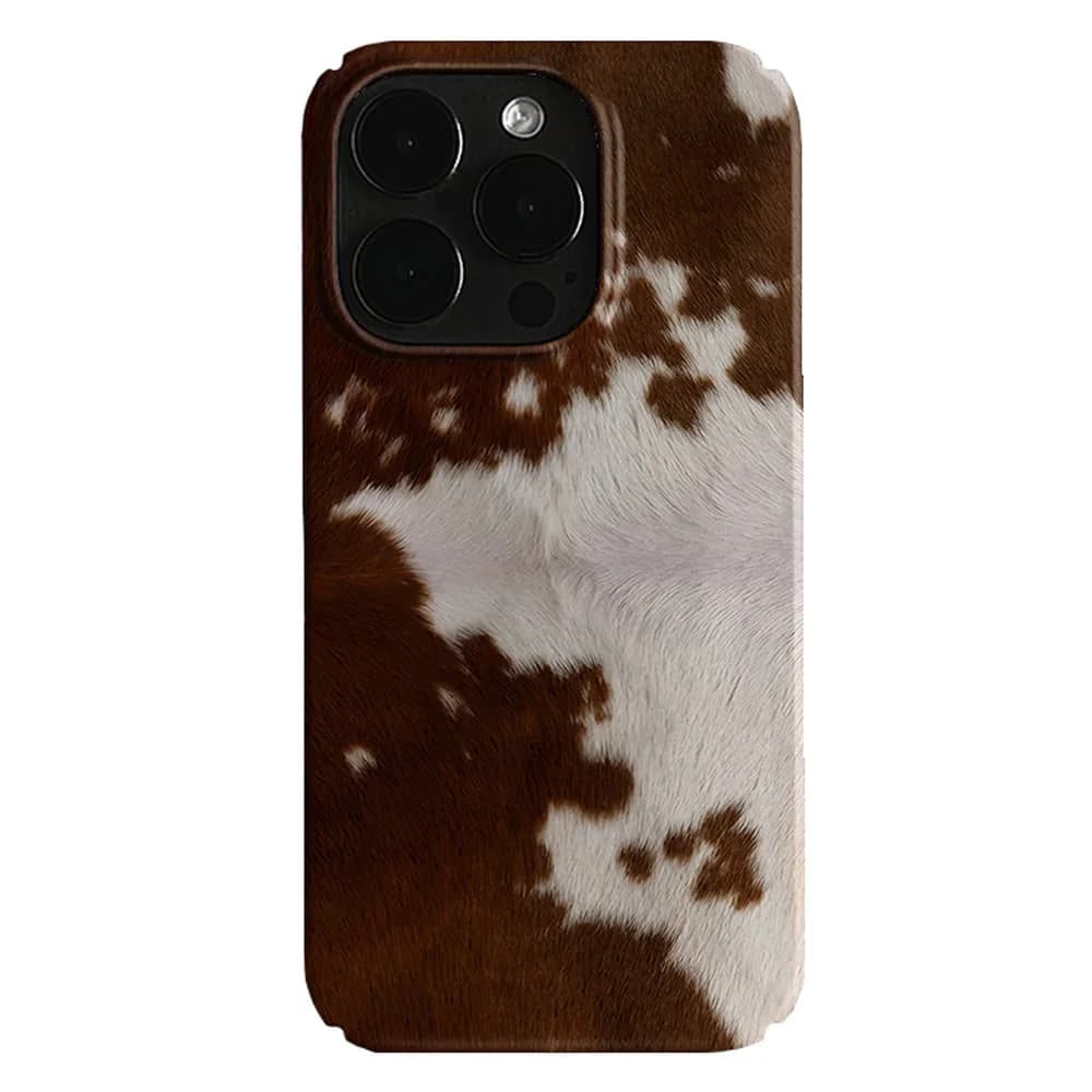 Wild West Cow Print iPhone Case — view 1 Wild West Cow Print iPhone Case — view 1