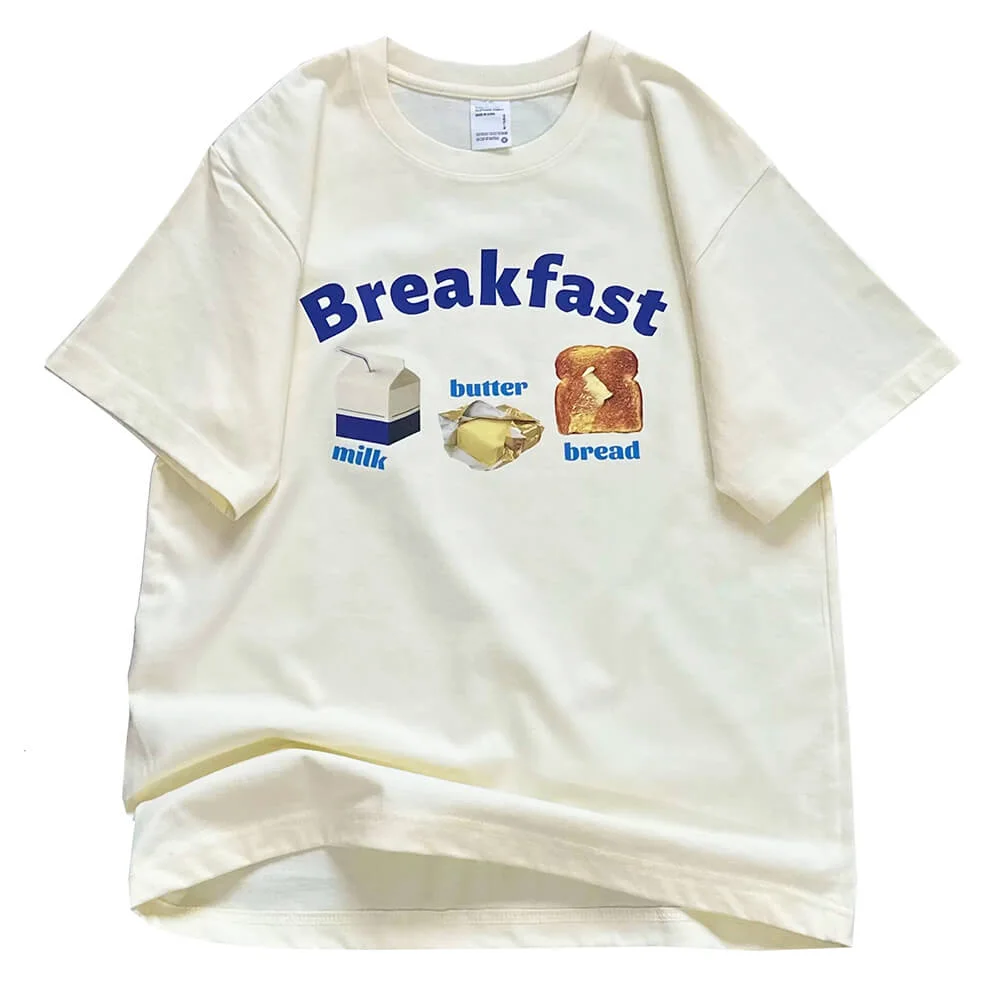 Breakfast Aesthetic Graphic T-Shirt — view 1 Breakfast Aesthetic Graphic T-Shirt — view 1