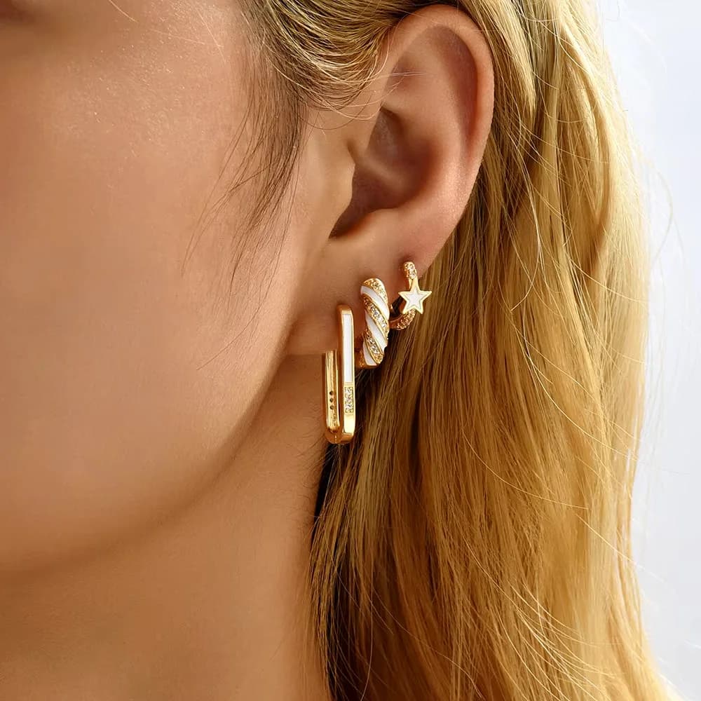 Steal Ur Crush 3-Pairs Earring Set — view 2 Steal Ur Crush 3-Pairs Earring Set — view 2