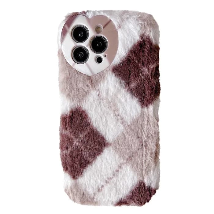 Argyle Fuzzy iPhone Case — view 1 Argyle Fuzzy iPhone Case — view 1