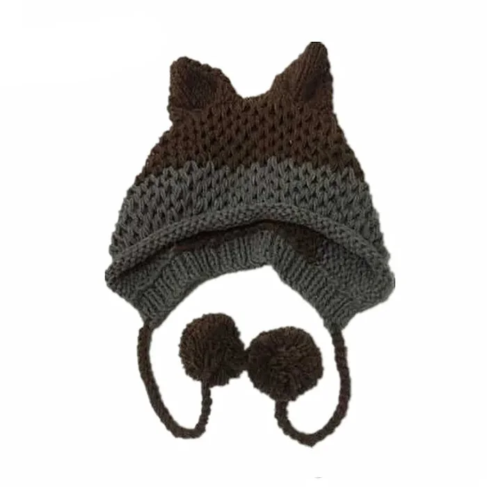Fox Ears Crochet Hat — view 2 Fox Ears Crochet Hat — view 2