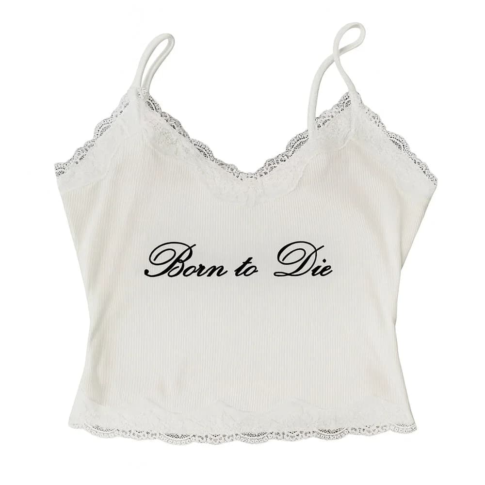 Born to Die Ribbed Lace Top — view 1 Born to Die Ribbed Lace Top — view 1