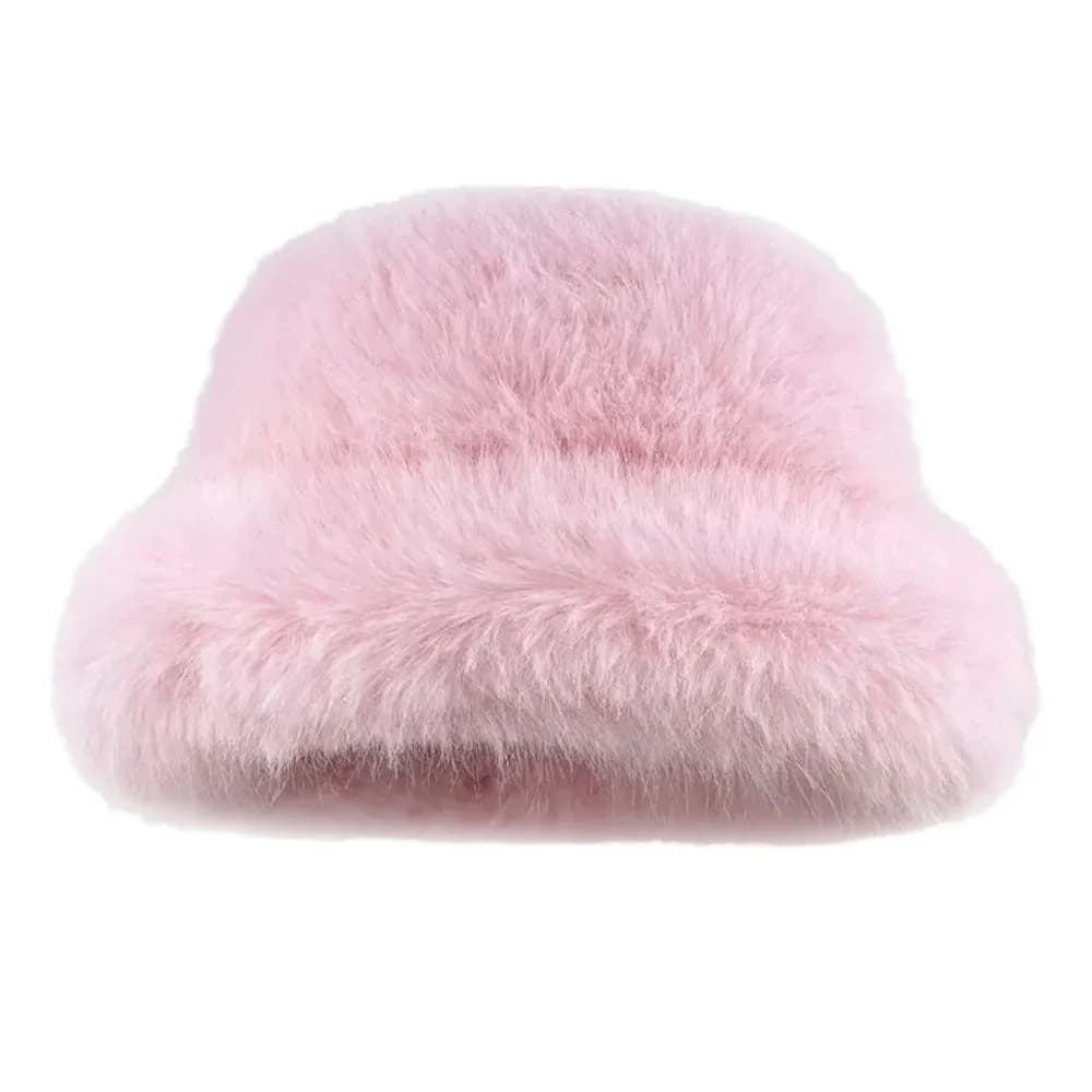 Y2K Style Furry Bucket Hat — view 1 Y2K Style Furry Bucket Hat — view 1