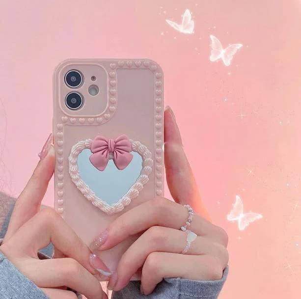 Heart Shape Mirror IPhone Case — view 2 Heart Shape Mirror IPhone Case — view 2