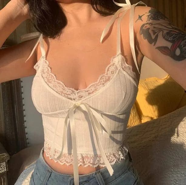 Coquette Aesthetic Crop Top — view 1 Coquette Aesthetic Crop Top — view 1