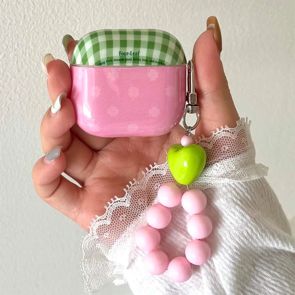 Cutecore Airpods Case with Beaded Strap — view 2 Cutecore Airpods Case with Beaded Strap — view 2