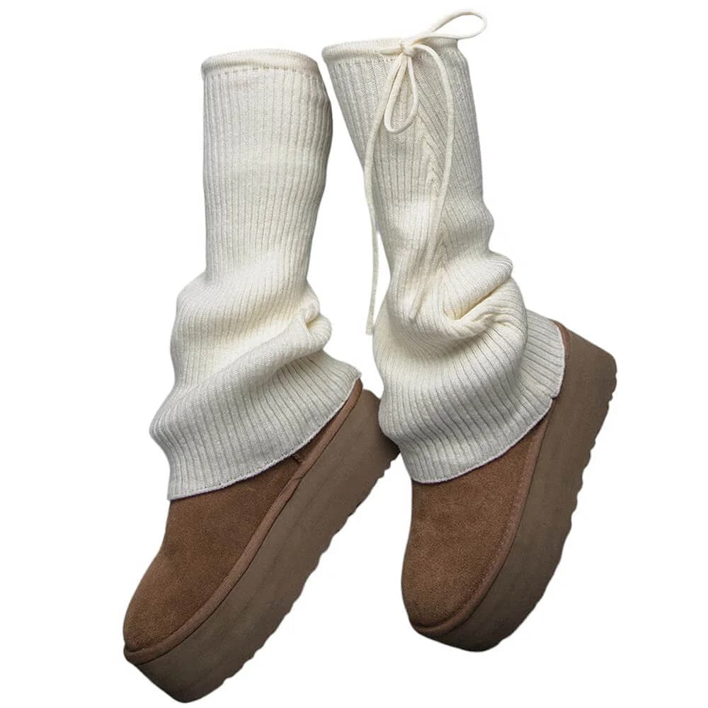 Soft Girl Ribbed Leg Warmers — view 1 Soft Girl Ribbed Leg Warmers — view 1
