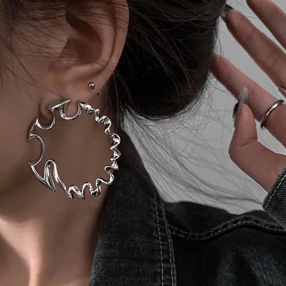 Bad Manners Abstract Earrings — view 2 Bad Manners Abstract Earrings — view 2