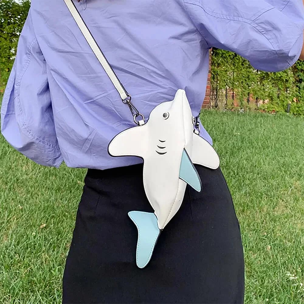 Shark-Shaped Crossbody Bag — view 2 Shark-Shaped Crossbody Bag — view 2