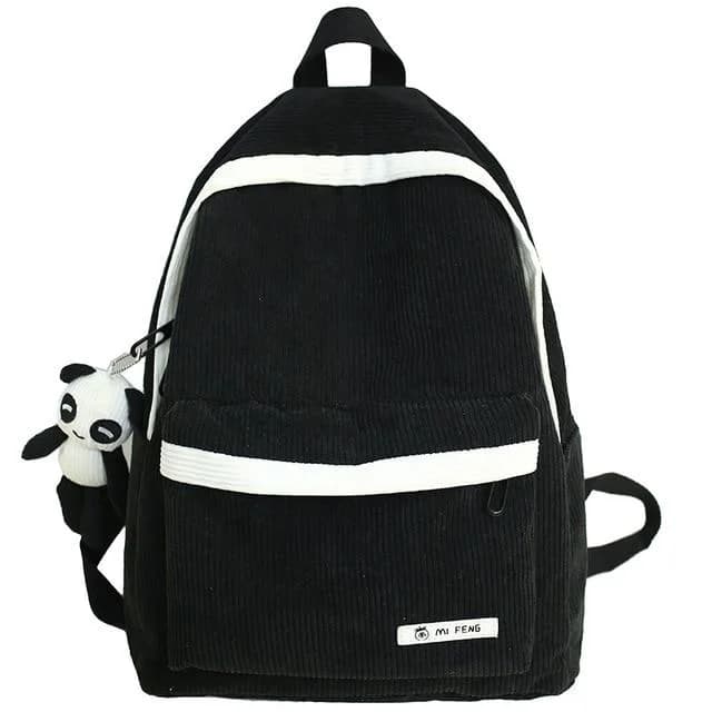 Stripe Corduroy Backpack — view 2 Stripe Corduroy Backpack — view 2