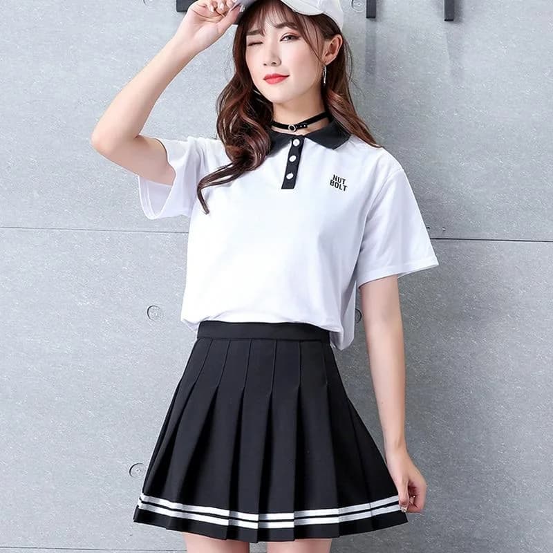 High Waist Pleated Skirts — view 2 High Waist Pleated Skirts — view 2