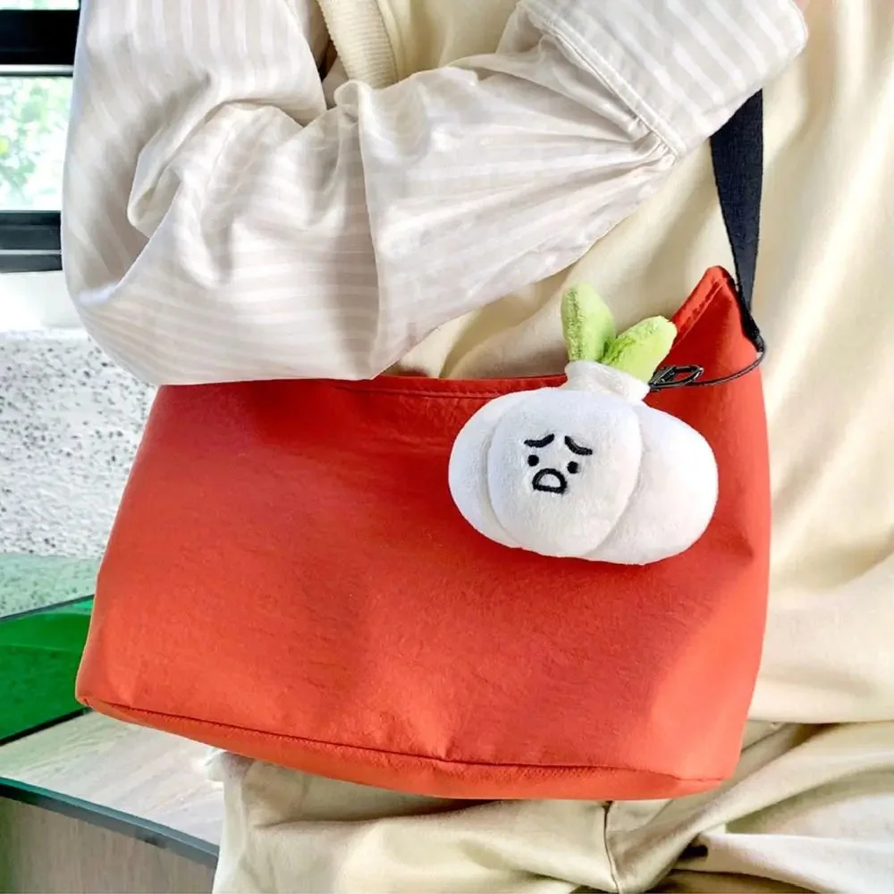 Grumpy Garlic Plush Keychain — view 1 Grumpy Garlic Plush Keychain — view 1
