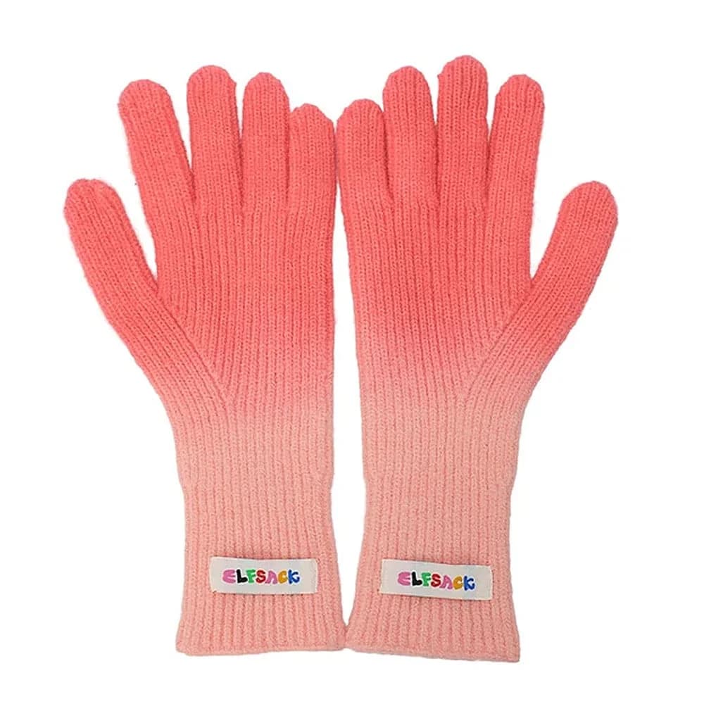 Gradient Ribbed Gloves — view 2 Gradient Ribbed Gloves — view 2