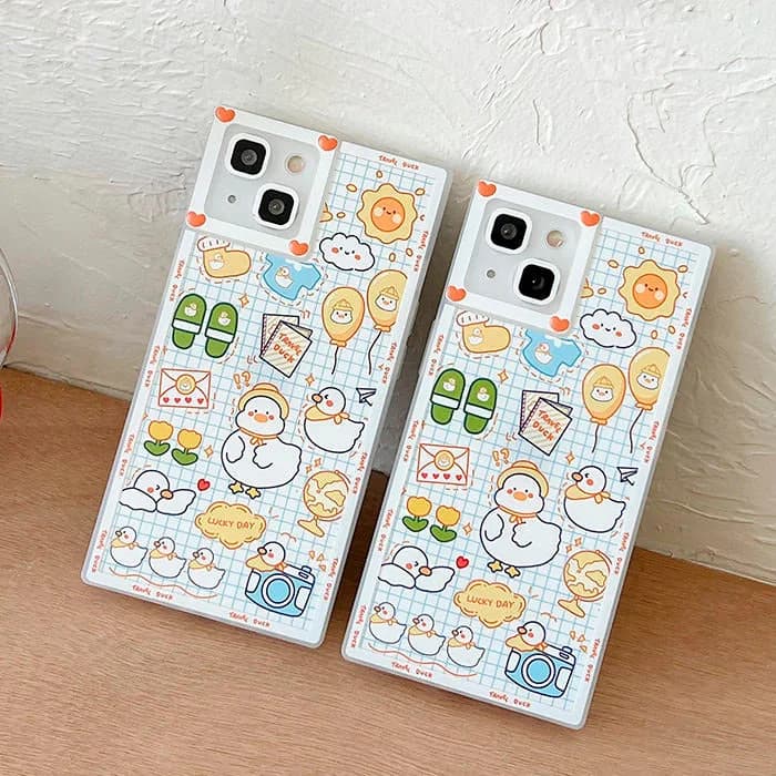 Duck Square iPhone Case — view 2 Duck Square iPhone Case — view 2