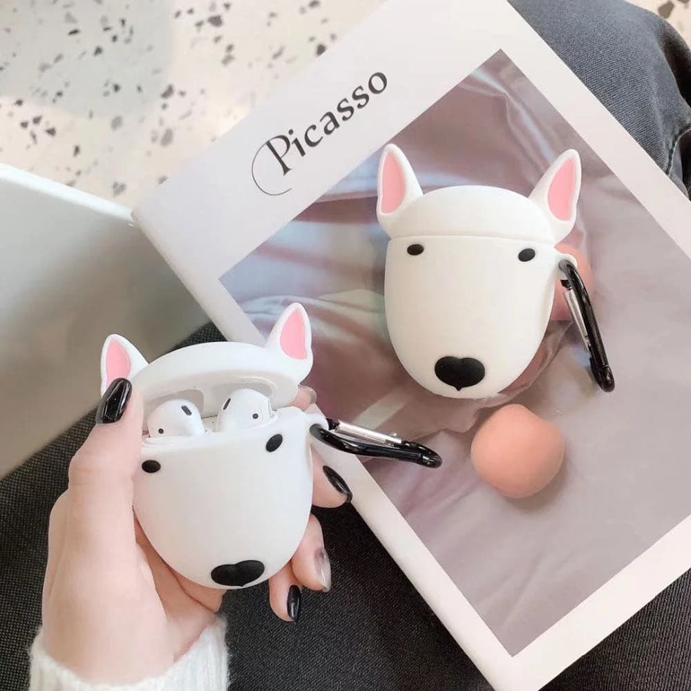 Bull Terrier Airpods Case — view 1 Bull Terrier Airpods Case — view 1