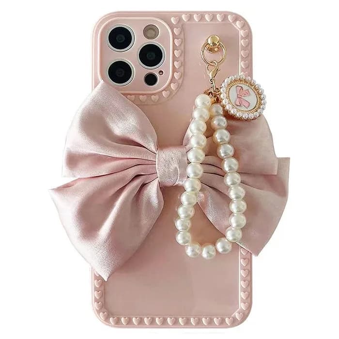Bow Pearl iPhone Case — view 1 Bow Pearl iPhone Case — view 1