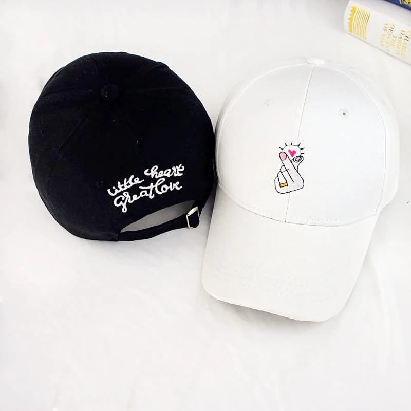Korean Heart Cap — view 2 Korean Heart Cap — view 2