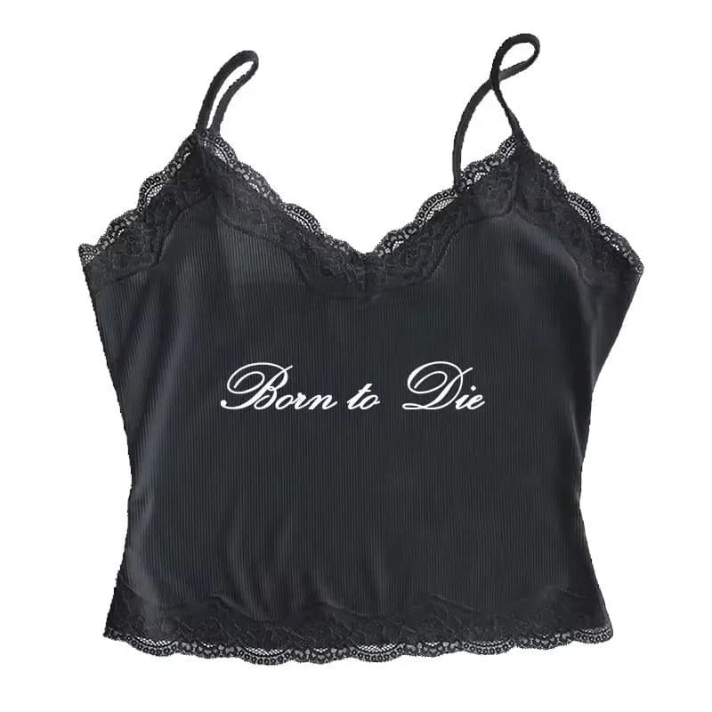 Born to Die Ribbed Lace Top — view 2 Born to Die Ribbed Lace Top — view 2