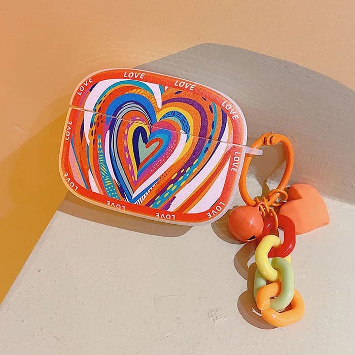Colorful Heart AirPods Case — view 2 Colorful Heart AirPods Case — view 2