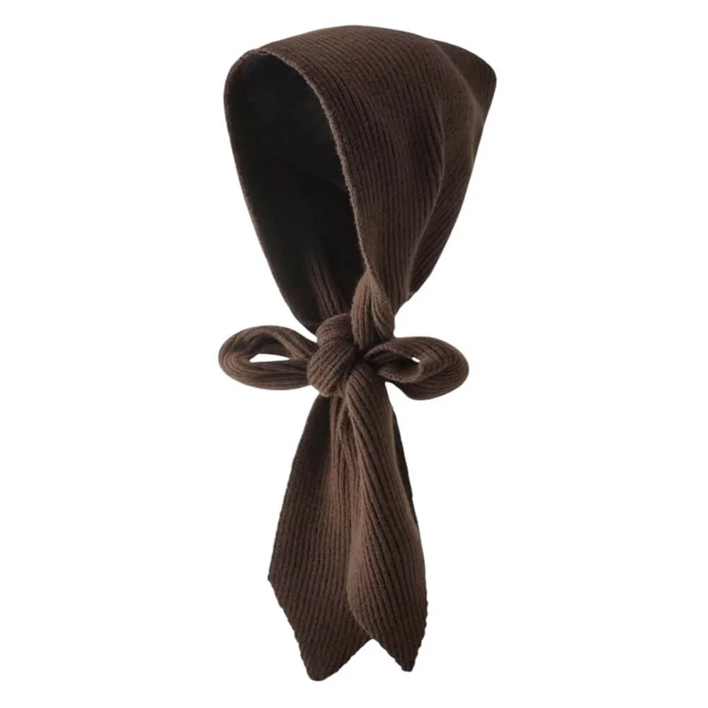 Warm Vibes Knit Hooded Scarf — view 2 Warm Vibes Knit Hooded Scarf — view 2