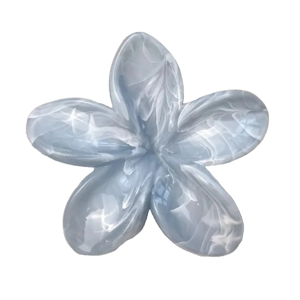 Pastel Tropical Flower Hair Claw — view 2 Pastel Tropical Flower Hair Claw — view 2