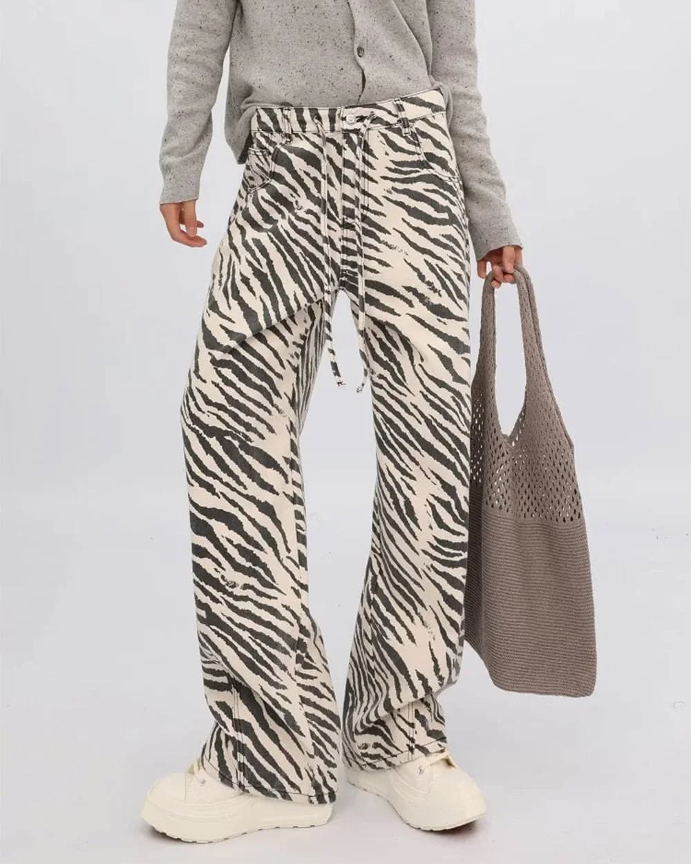 Zebra Print Teen Craft Pants — view 2 Zebra Print Teen Craft Pants — view 2