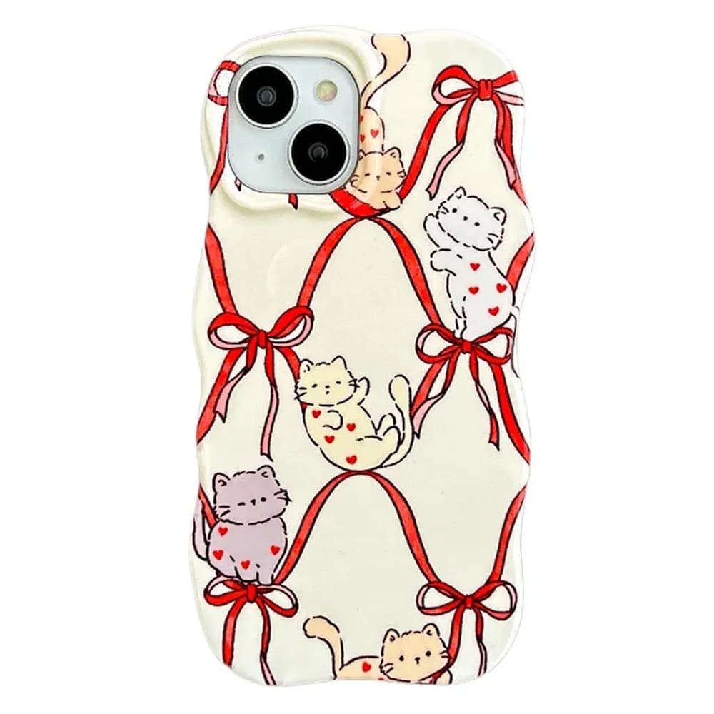 Sweetheart Kittens iPhone Case — view 1 Sweetheart Kittens iPhone Case — view 1
