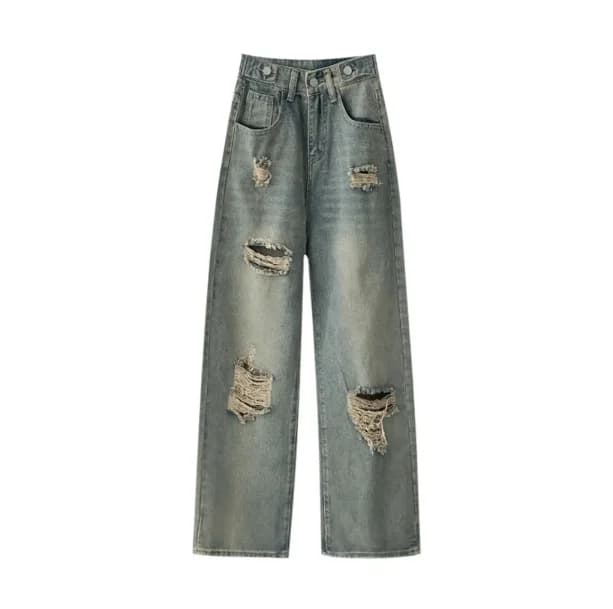 Distressed Boyfriend Jeans — view 2 Distressed Boyfriend Jeans — view 2