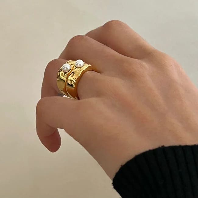 Coastal Granddaughter Pearl Ring — view 2 Coastal Granddaughter Pearl Ring — view 2