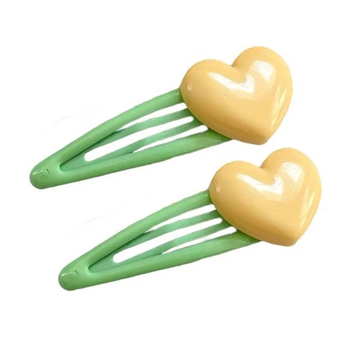 Pastel Heart Hair Clip — view 2 Pastel Heart Hair Clip — view 2