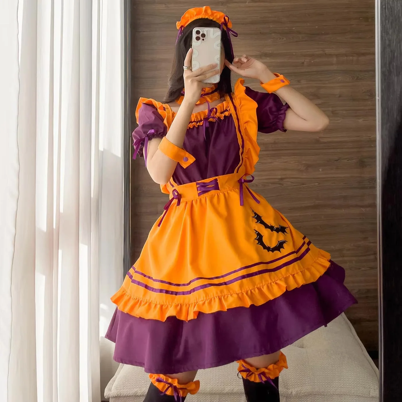 Pumpkin Queen Maid Cosplay Dress — view 2 Pumpkin Queen Maid Cosplay Dress — view 2