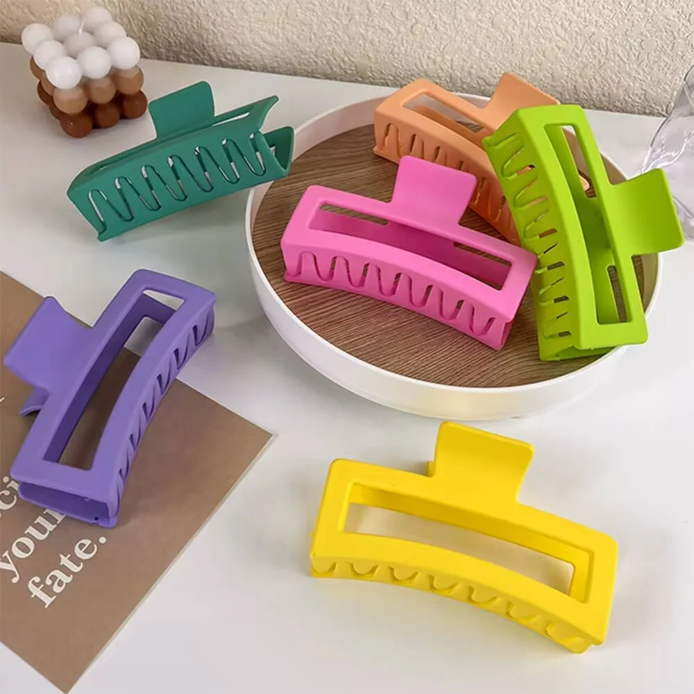 Pastel Aesthetic Square Hair Claw — view 1 Pastel Aesthetic Square Hair Claw — view 1