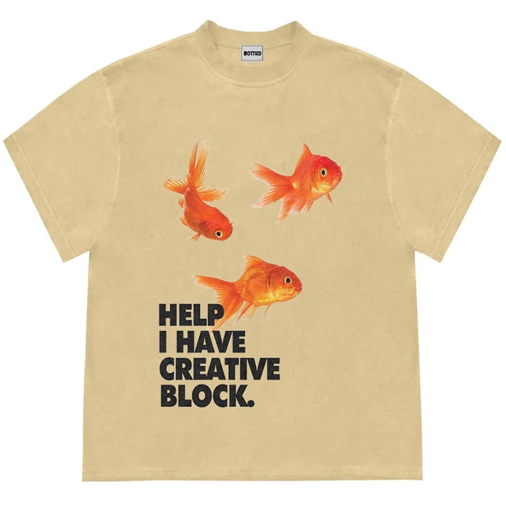 Goldfish Aesthetic Graphic T-Shirt — view 2 Goldfish Aesthetic Graphic T-Shirt — view 2