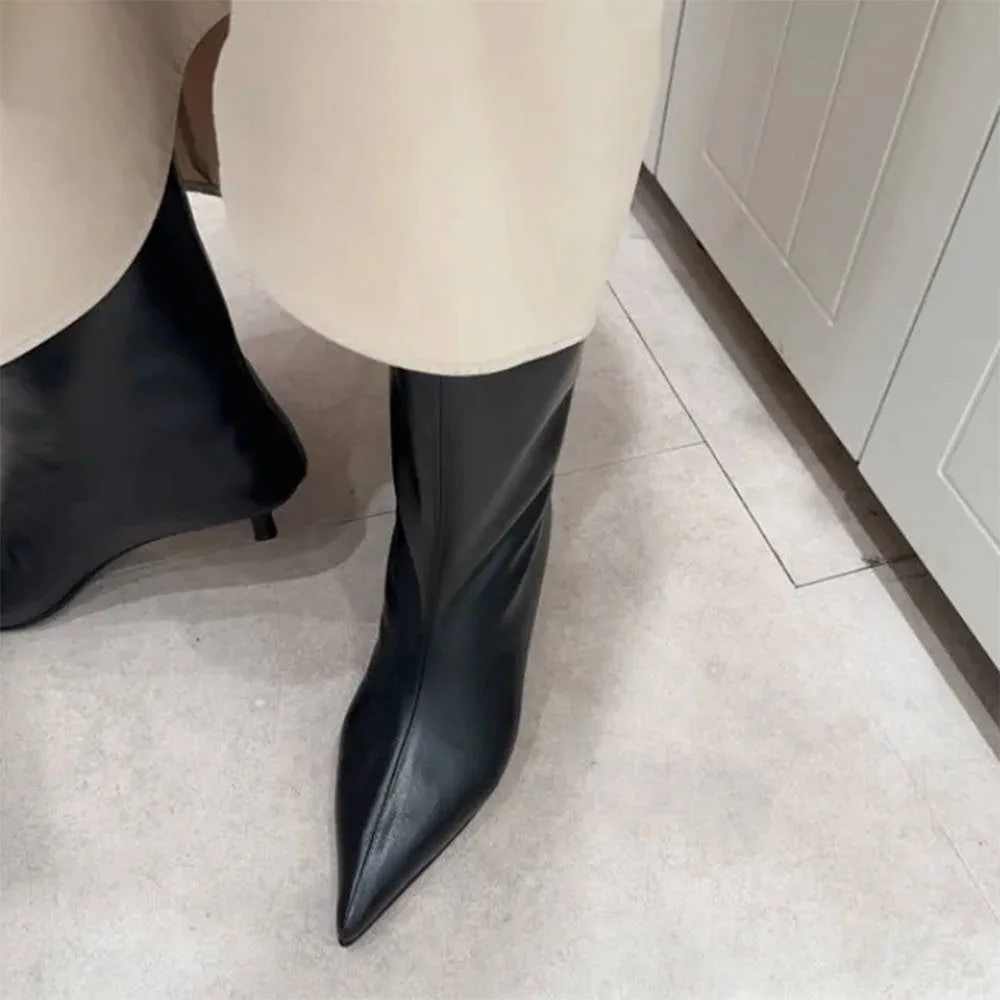Minimalist Aesthetic Ankle Boots — view 2 Minimalist Aesthetic Ankle Boots — view 2