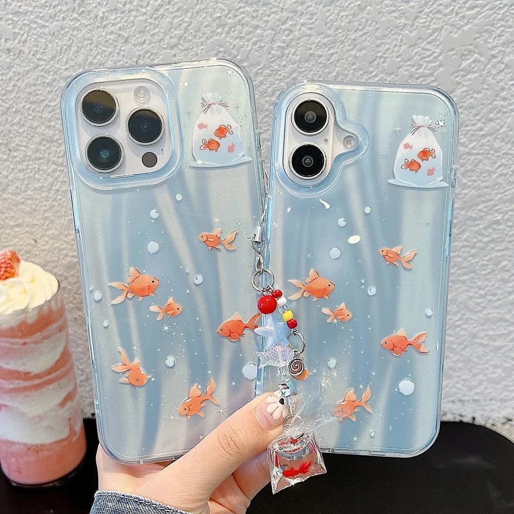 2.0 Goldfish Aesthetic iPhone Case — view 2 2.0 Goldfish Aesthetic iPhone Case — view 2