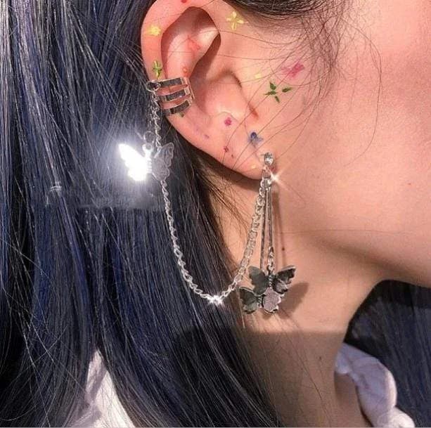Edgy Butterfly Earrings — view 1 Edgy Butterfly Earrings — view 1