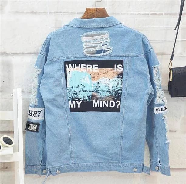 Where Is My Mind Jean Jacket — view 2 Where Is My Mind Jean Jacket — view 2
