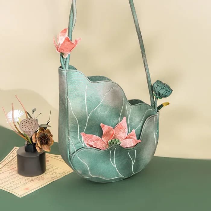Green Fairycore Crossbody Bag — view 2 Green Fairycore Crossbody Bag — view 2
