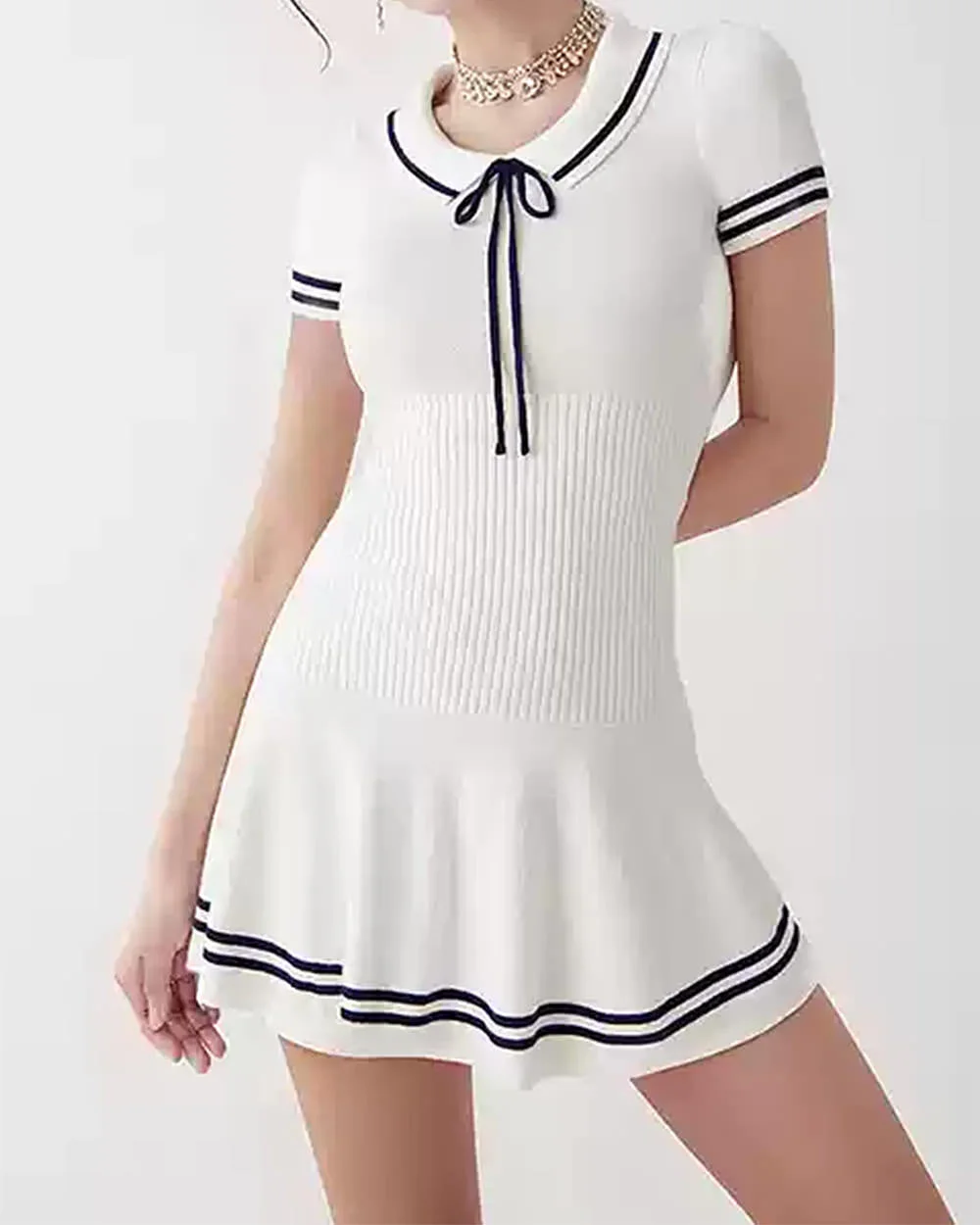 Old Money Yacht Club Dress — view 3 Old Money Yacht Club Dress — view 3