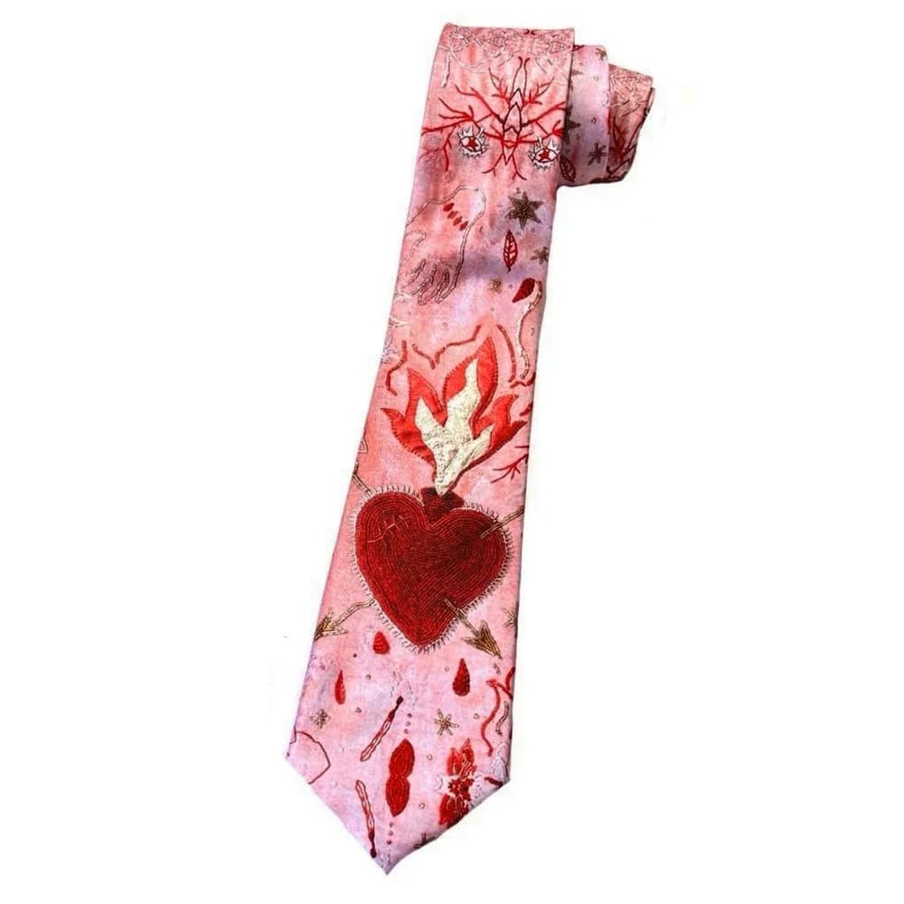 Love Is Burning Statement Tie — view 2 Love Is Burning Statement Tie — view 2