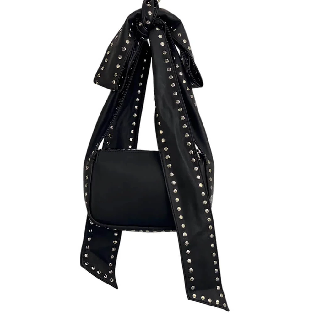 Bowknot Studded Shoulder Bag — view 2 Bowknot Studded Shoulder Bag — view 2